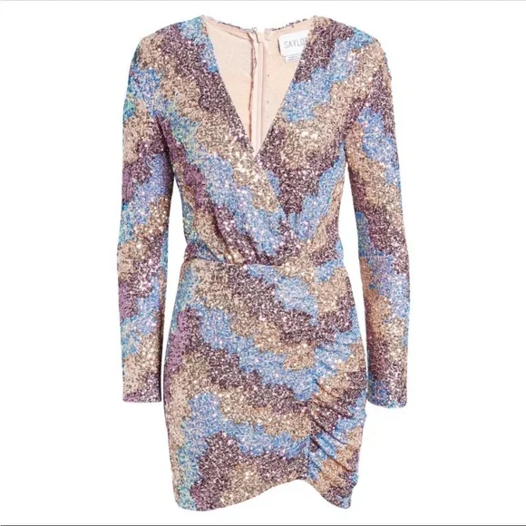 Saylor zigzag sequin Kinney mini dress - perfect for Taylor swift!!! - Picture 3 of 3